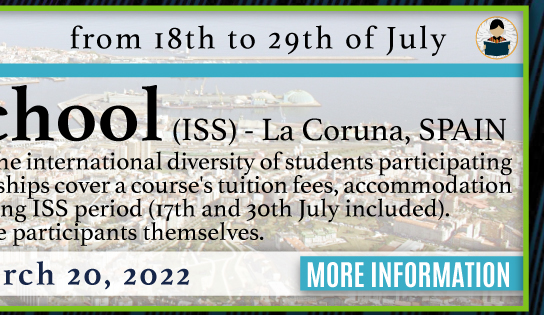 International Summer School (ISS), La Coruña, SPAIN (Más información)